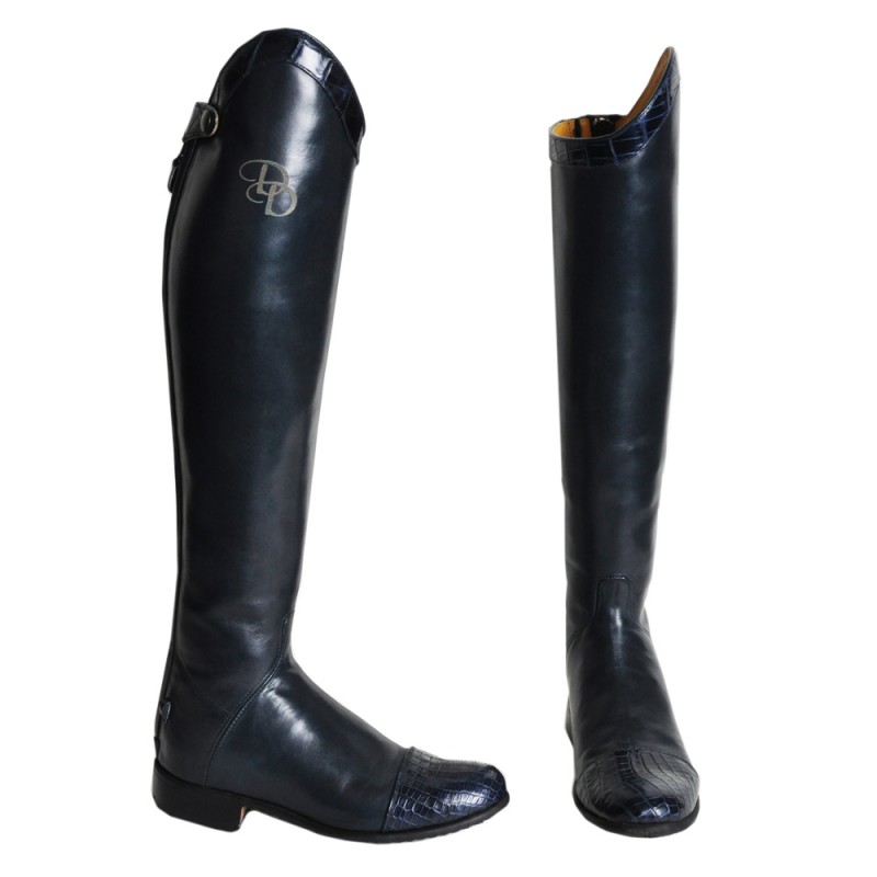 Navy French Calf Dress Boot